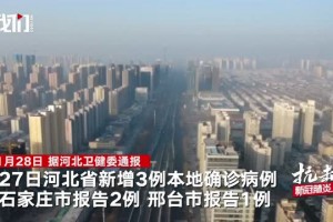 河北新增本土确诊6例分布在石家庄等3市.河北新增5例本地确诊,均在石家庄