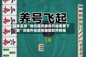 必看科普“微乐陕西麻将万能开挂器免费”(确实能开挂)