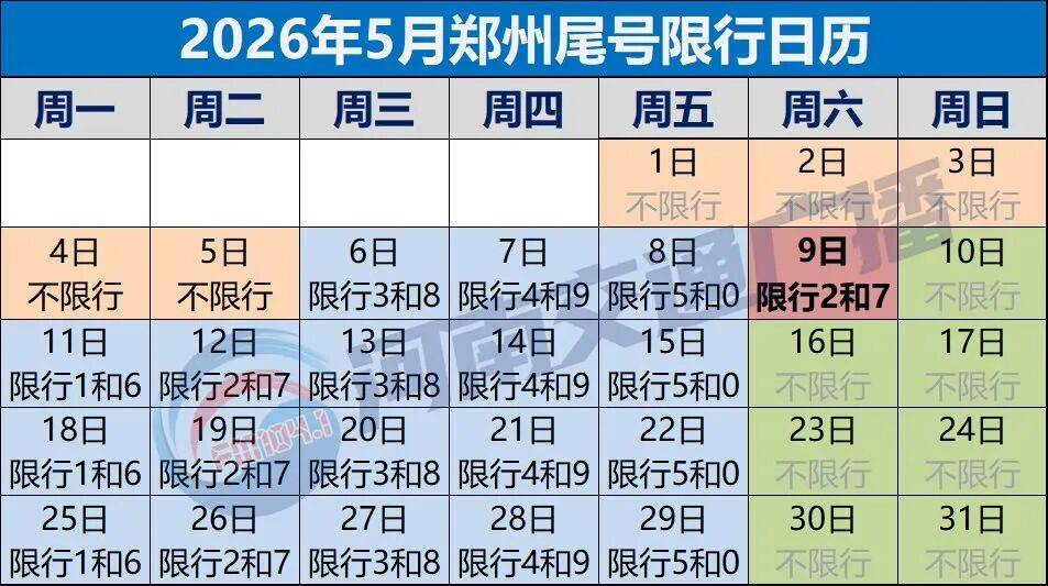 「北京限行2024年5月」〃北京车号限行 2021年4月-第1张图片