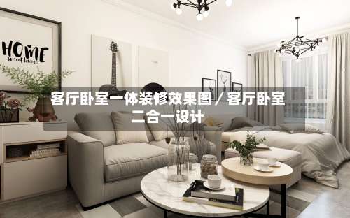 客厅卧室一体装修效果图/客厅卧室二合一设计-第1张图片