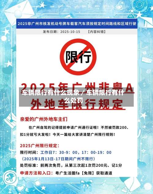车辆限行有什么现象/车辆限行有什么处罚-第3张图片