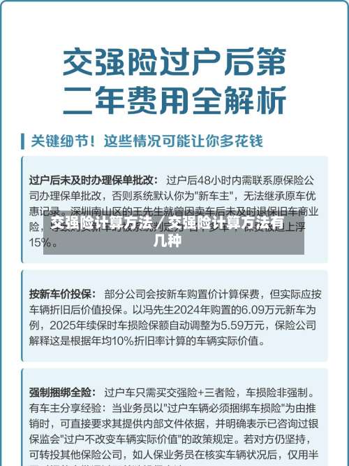 交强险计算方法/交强险计算方法有几种-第2张图片