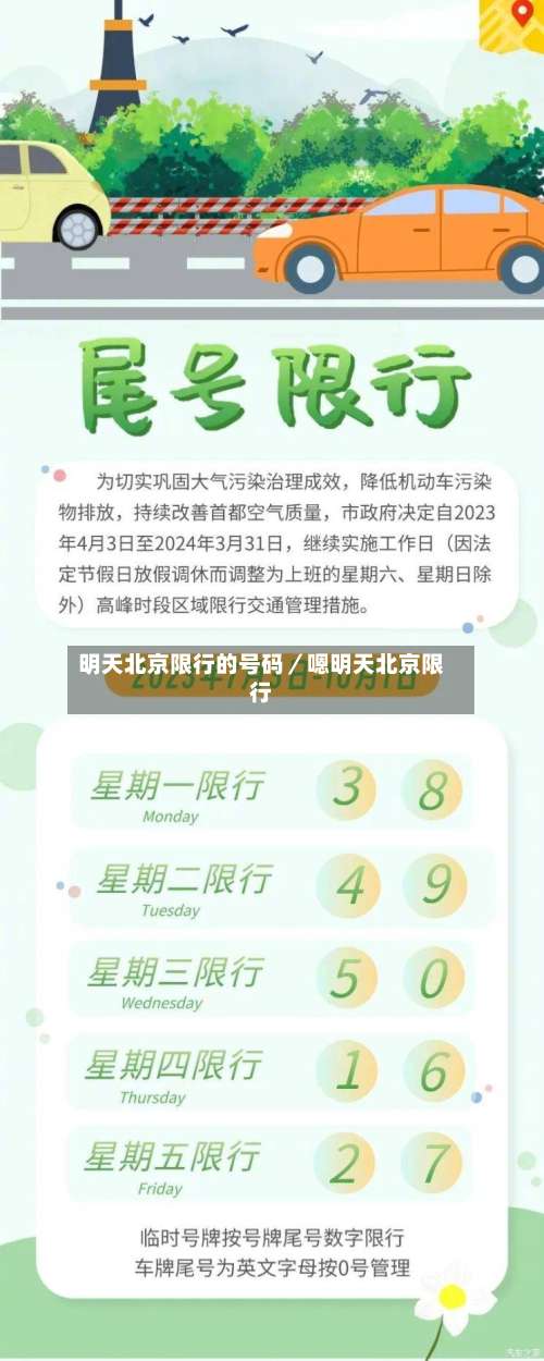 明天北京限行的号码/嗯明天北京限行-第2张图片