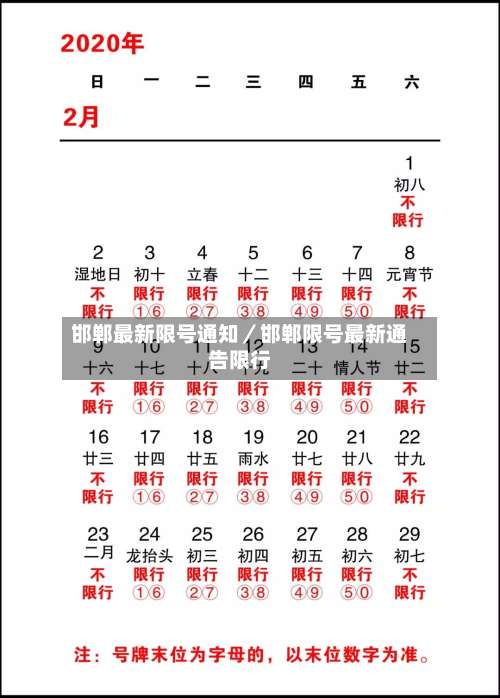 邯郸最新限号通知/邯郸限号最新通告限行-第1张图片