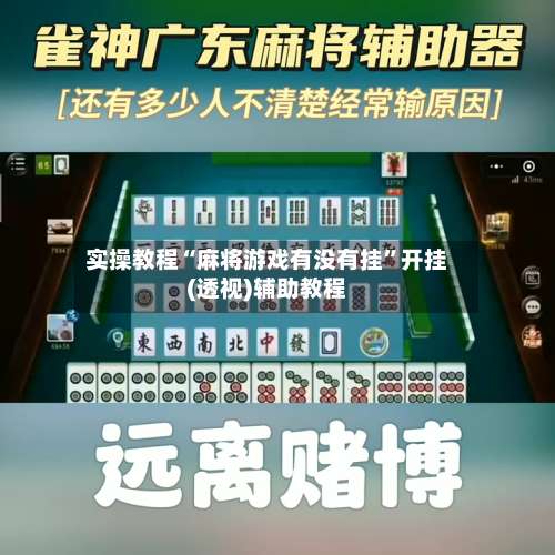 实操教程“麻将游戏有没有挂”开挂(透视)辅助教程-第3张图片