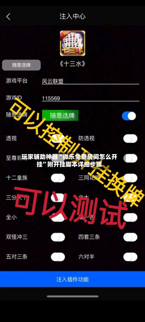 玩家辅助神器“微乐免费房间怎么开挂		”附开挂脚本详细步骤-第1张图片