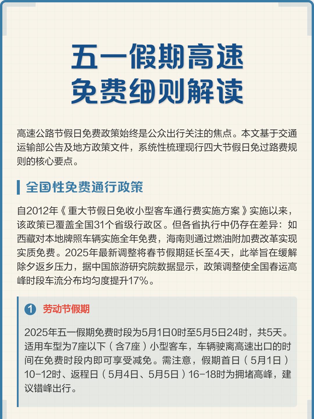【高速五一免费时间表/高速五一免费日期】-第3张图片