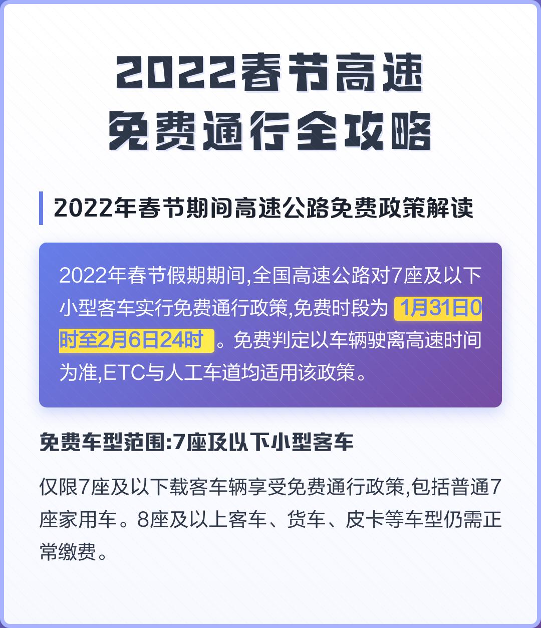 「元旦高速免费时间2022最新通知」〃元旦高速公路免费吗2022-第2张图片