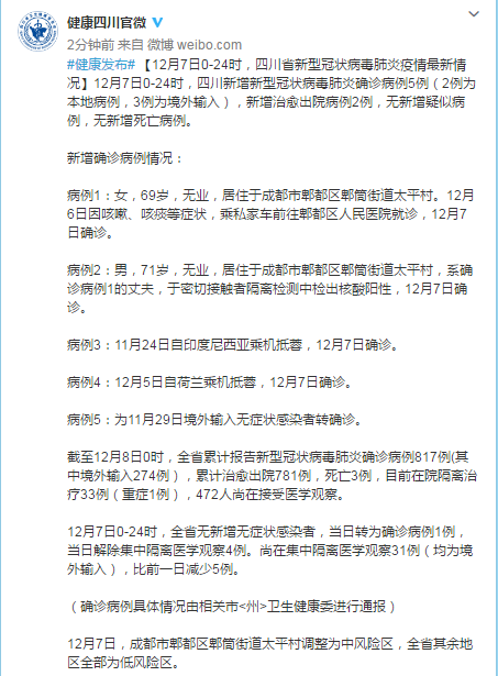 「四川疫情最新消息成都」〃四川成都疫情最新情况分布图-第2张图片